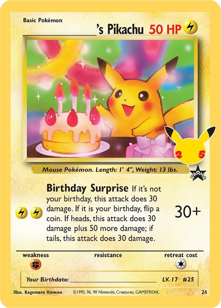 ______'s Pikachu - 24 - Celebrations - Classic Collection