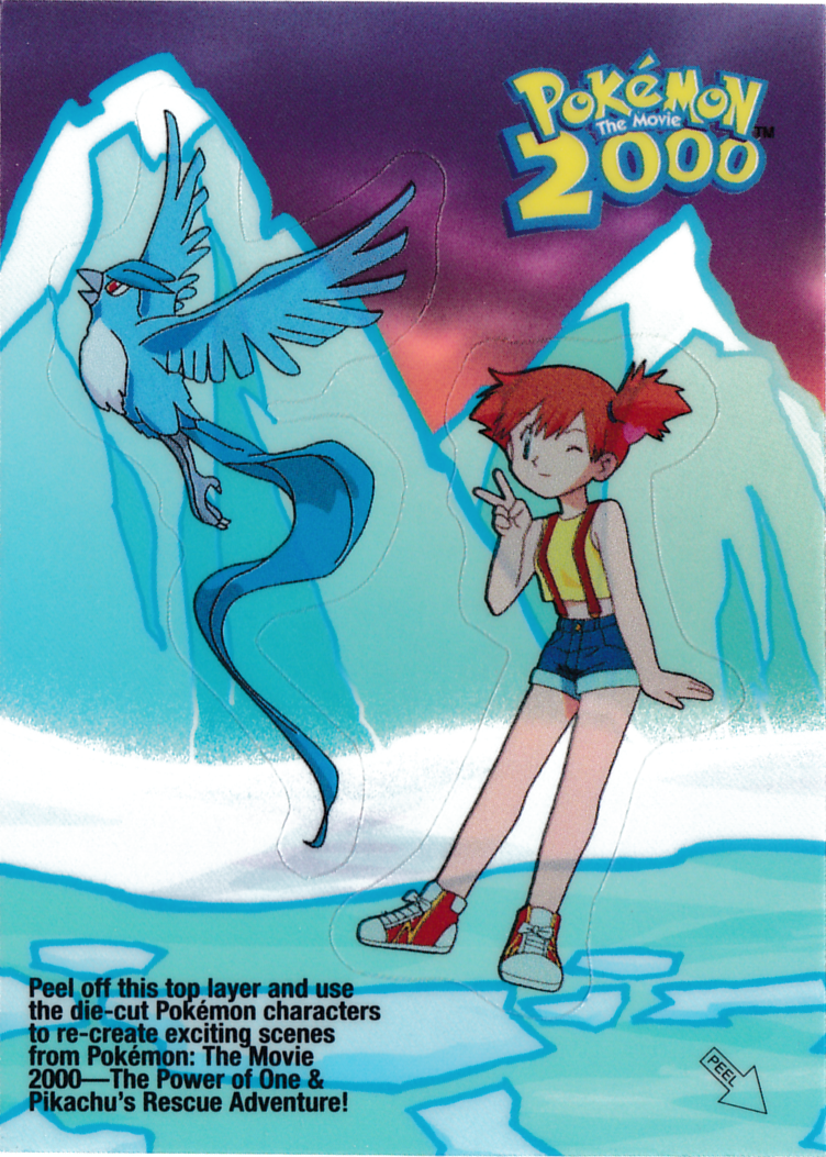 Articuno and Misty - 2 of 10 - Topps - Pokemon the Movie 2000 - front
