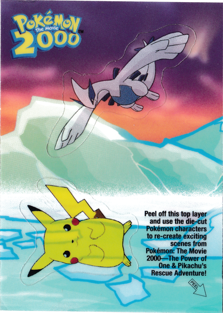 Lugia and Pikachu - 4 of 10 - Topps - Pokemon the Movie 2000 - front