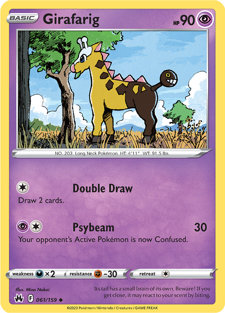 Girafarig - 061/159 - Crown Zenith