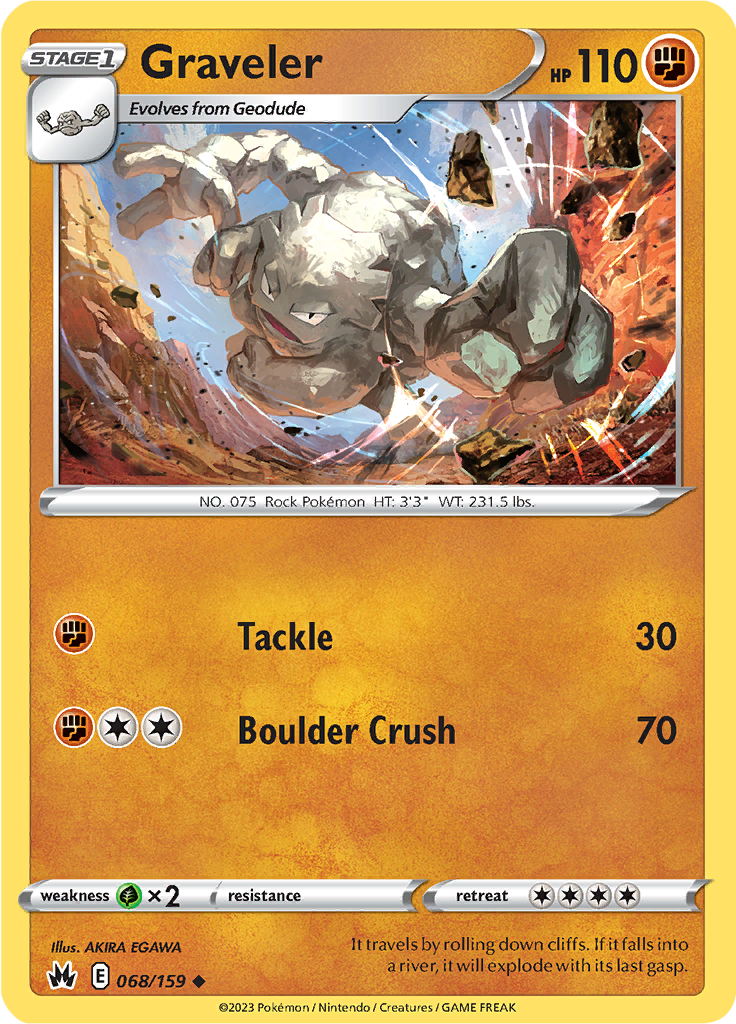 Graveler - 068/159 - Crown Zenith