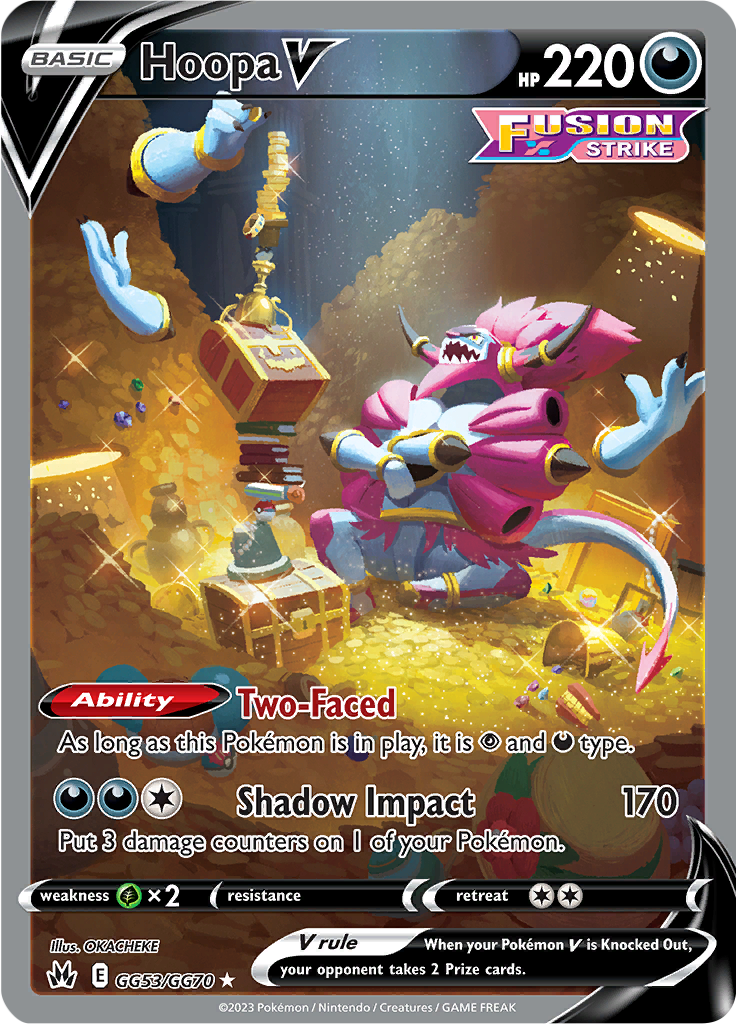 Card Hoopa-GX 166/181 da coleção Team Up