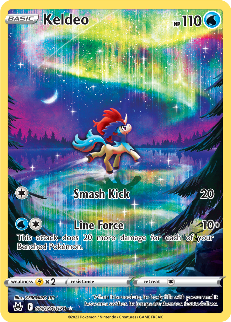 Keldeo - GG07/GG70 - Crown Zenith