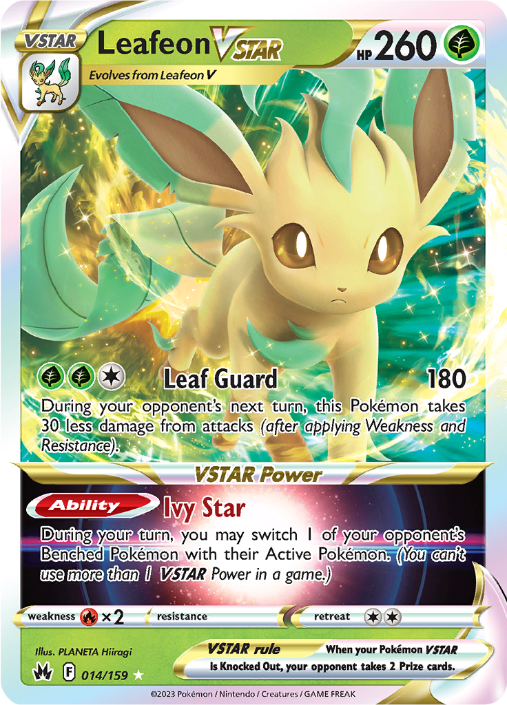 Leafeon VSTAR - 014/159 - Crown Zenith