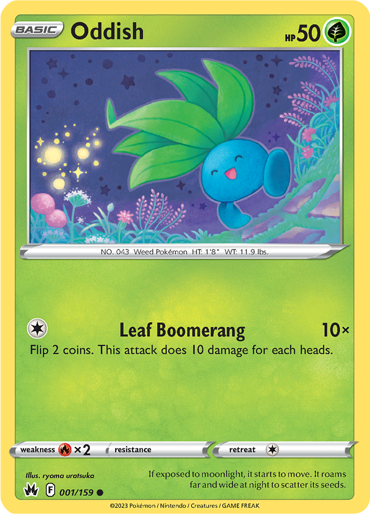 Oddish - 001/159 - Crown Zenith