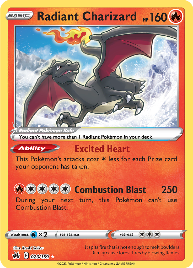 Radiant Charizard - 020/159 - Crown Zenith