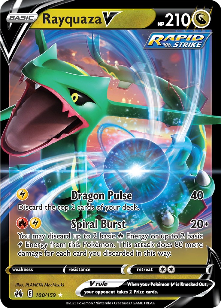 Rayquaza V - 100/159 - Crown Zenith