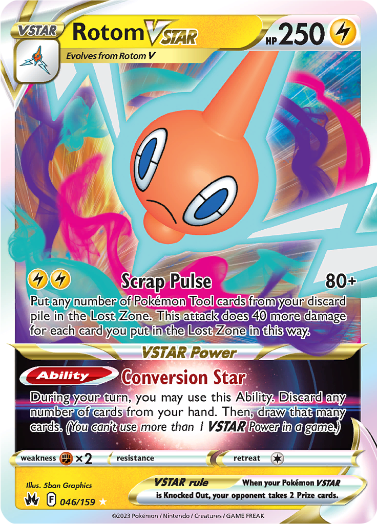 Rotom VSTAR - 046/159 - Crown Zenith