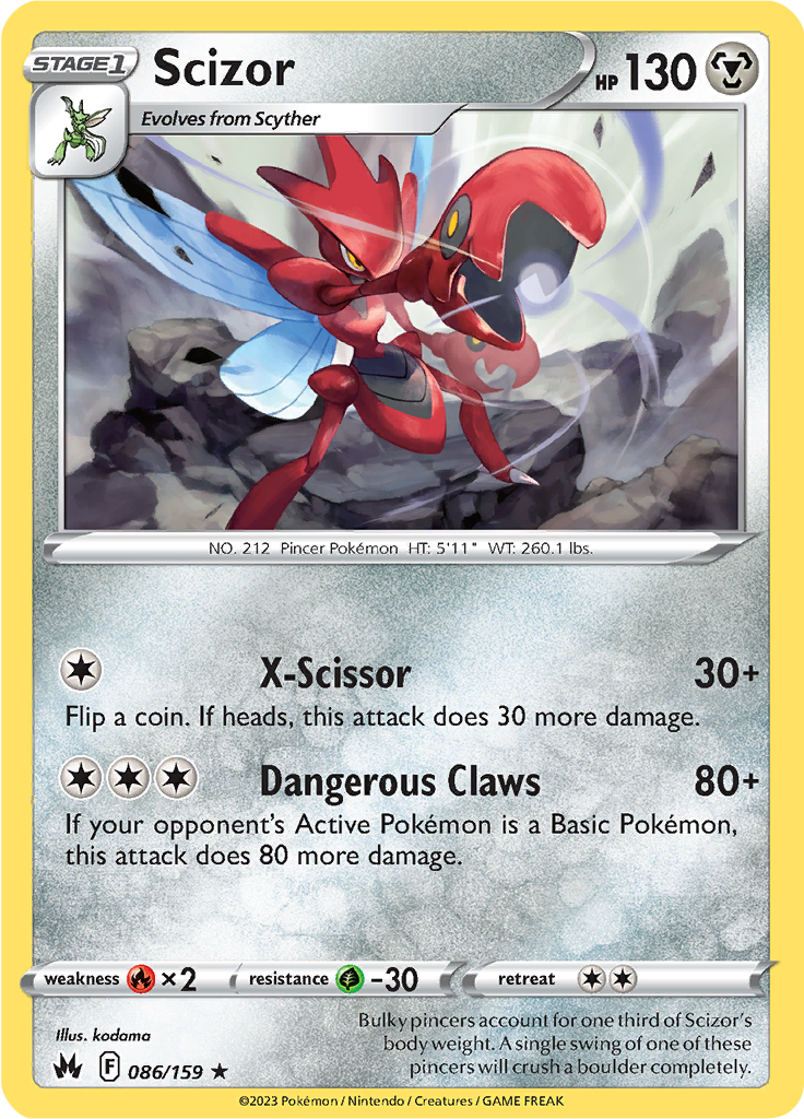 Scizor - 086/159 - Crown Zenith