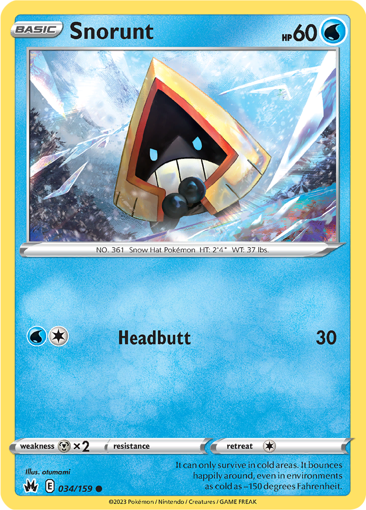 Snorunt - 034/159 - Crown Zenith