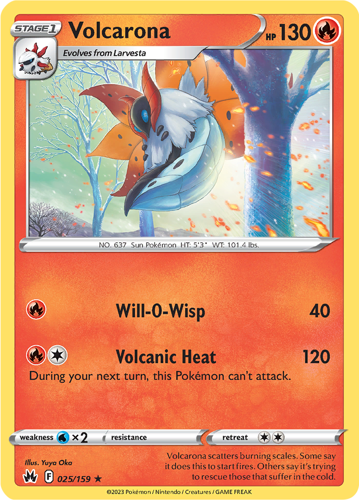 Volcarona - 025/159 - Crown Zenith