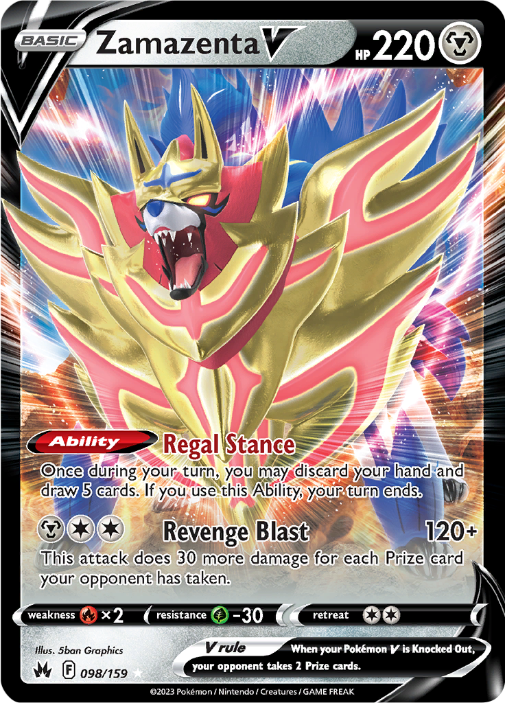 Pokemon Astral Radiance Zamazenta V TG22 