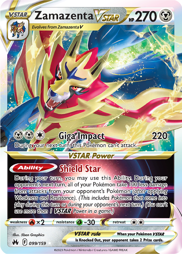 Zamazenta VSTAR - 099/159 - Crown Zenith