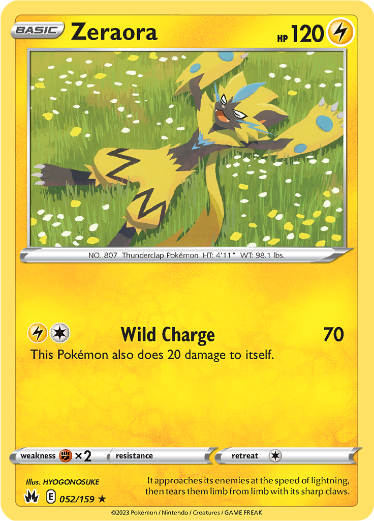 Zeraora - 052/159 - Crown Zenith