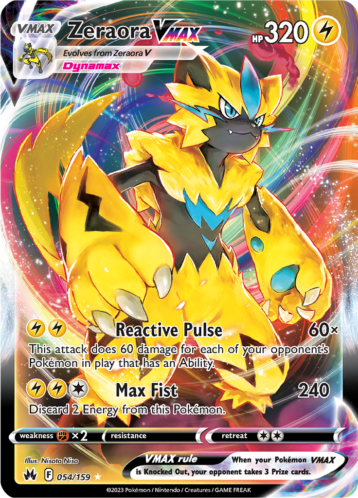 Zeraora VMAX - 054/159 - Crown Zenith