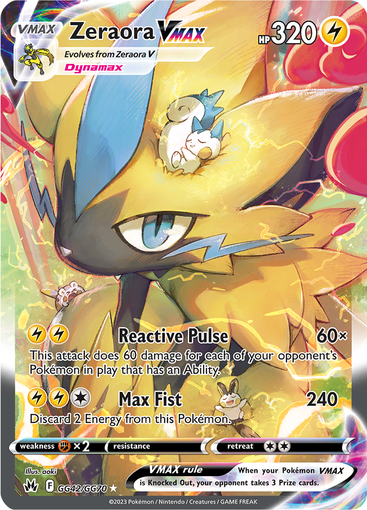 Zeraora VMAX - GG42/GG70 - Crown Zenith