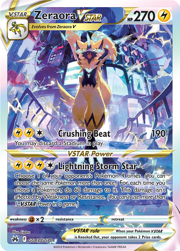 Zeraora VSTAR - GG43/GG70 - Crown Zenith