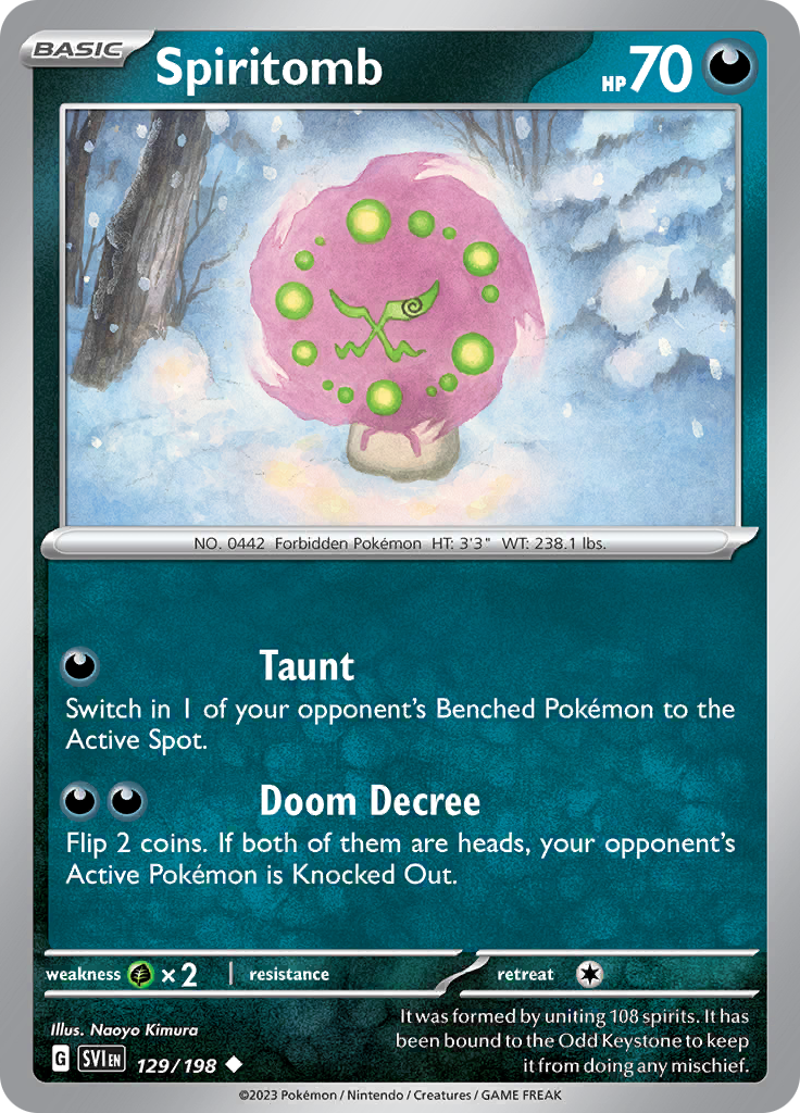 Spiritomb Holo - Triumphant Pokémon card 10/102