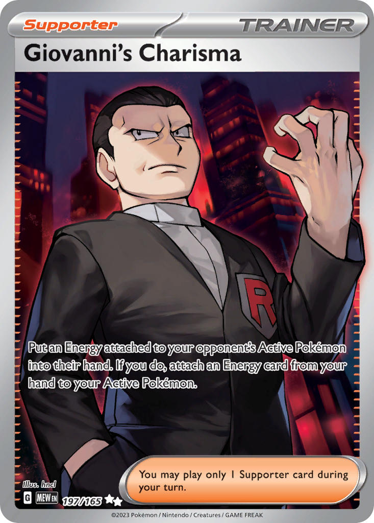 Giovanni’s Charisma