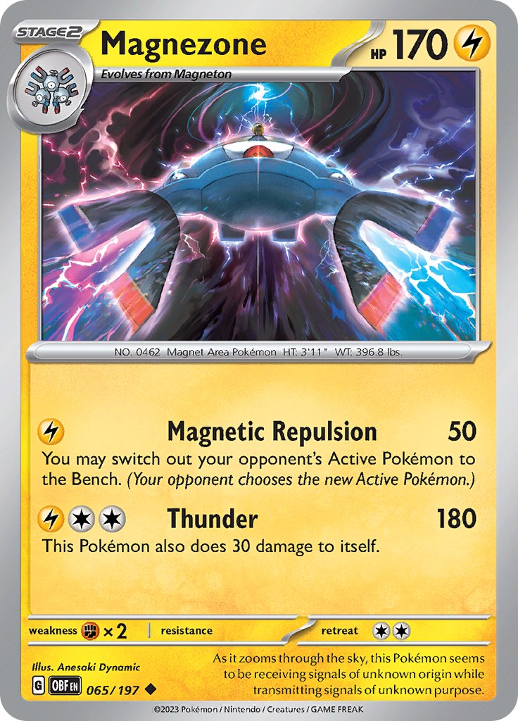 PrimetimePokemon's Blog: Pokemon Card of the Day: Metal Type Magnezone  (Stormfront)