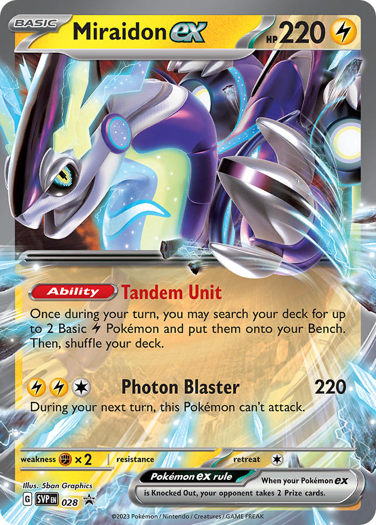 Miraidon ex-28-Scarlet & Violet Promos