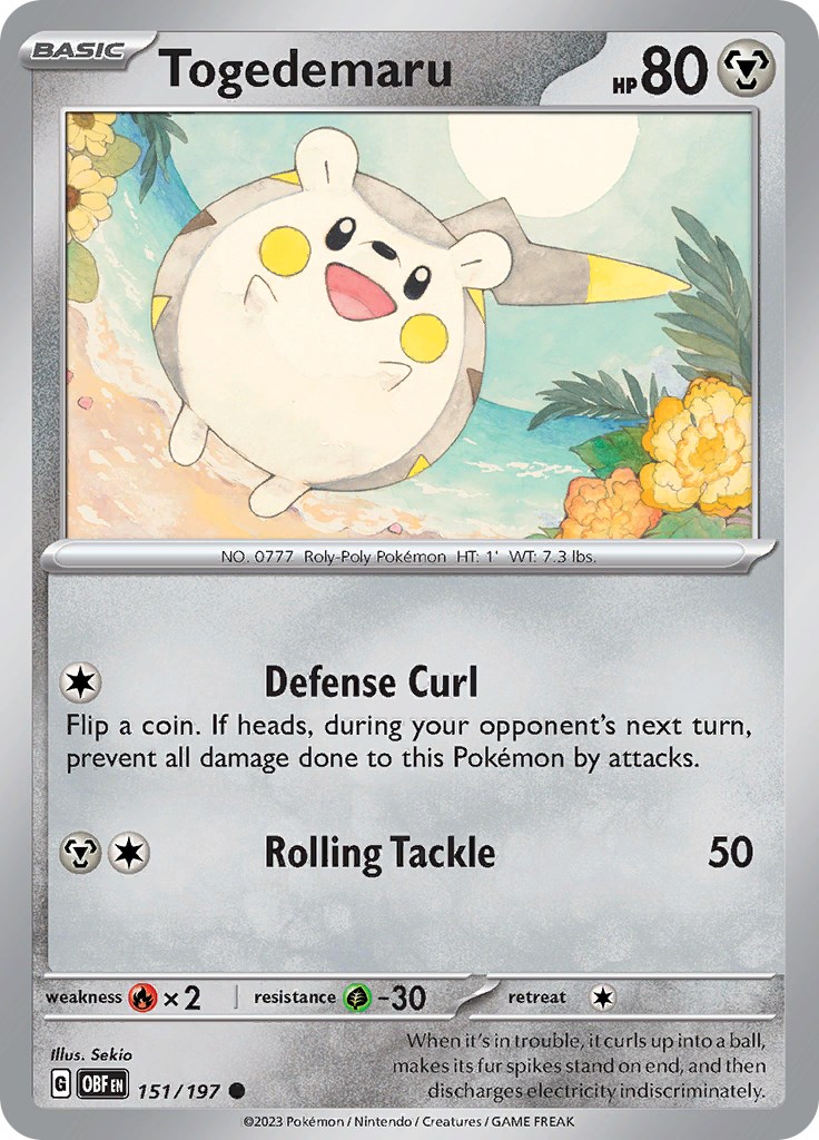 Togedemaru-151-Obsidian-Flames