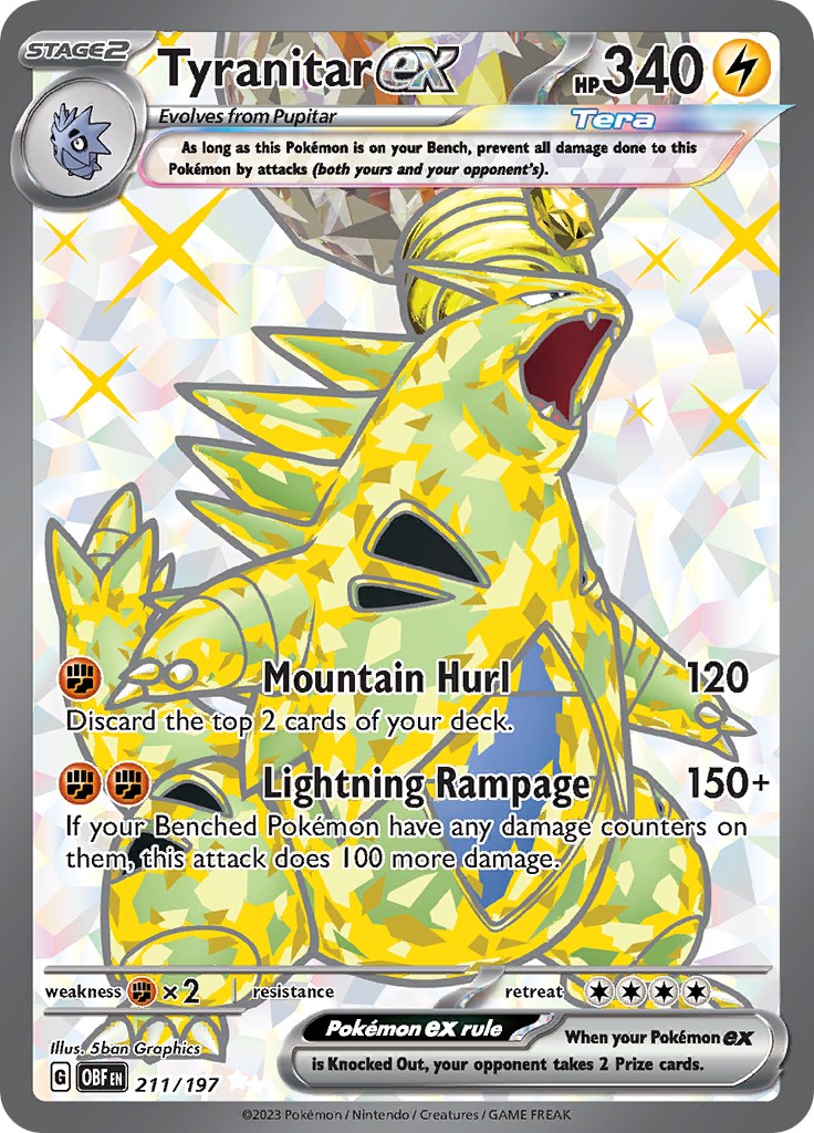 Tyranitar ex-211-Obsidian-Flames