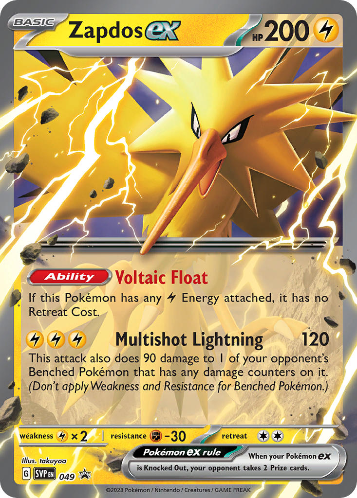 Zapdos ex-049-Scarlet & Violet Promos