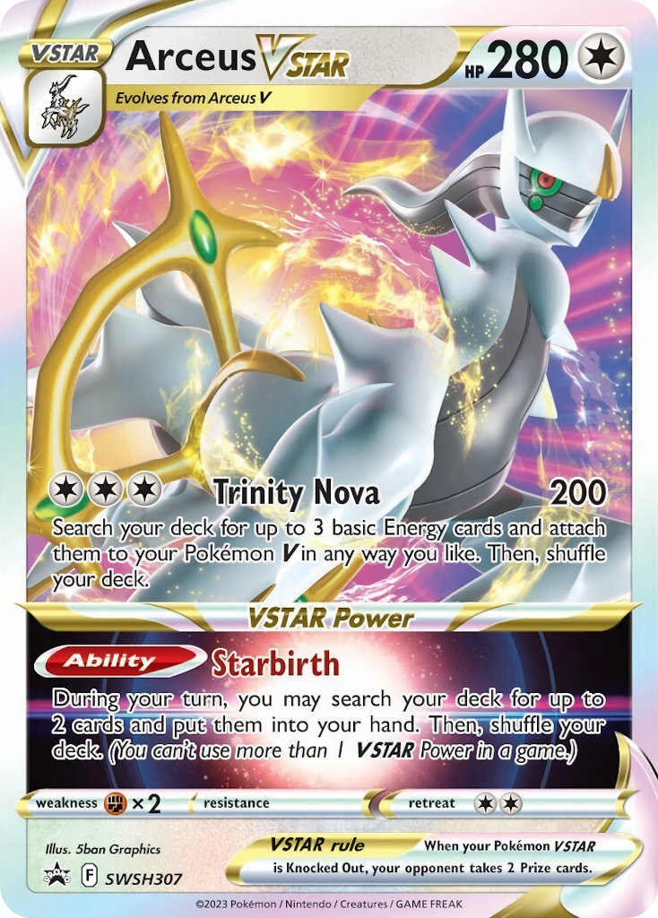 Arceus VSTAR-307-Sword & Shield Promos