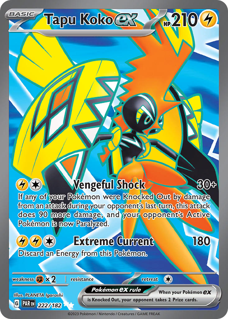 Card Tapu Koko 85/214 da coleção Lost Thunder