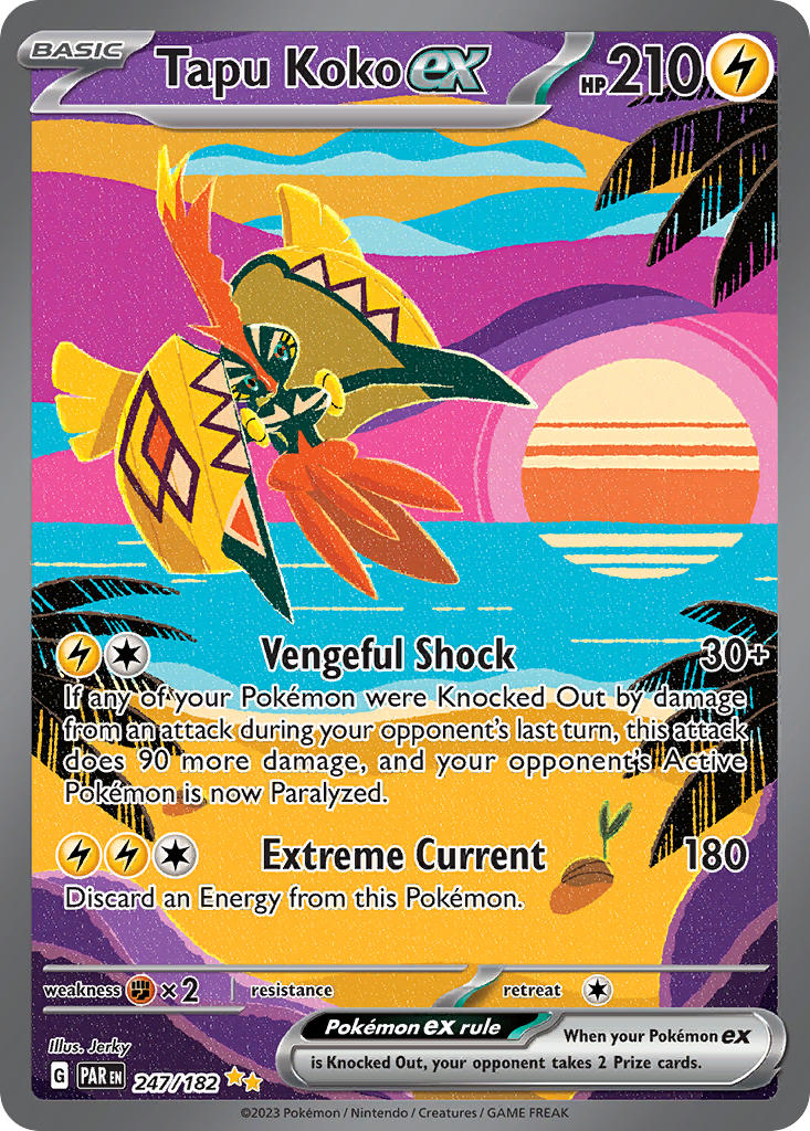 Card Tapu Koko 85/214 da coleção Lost Thunder