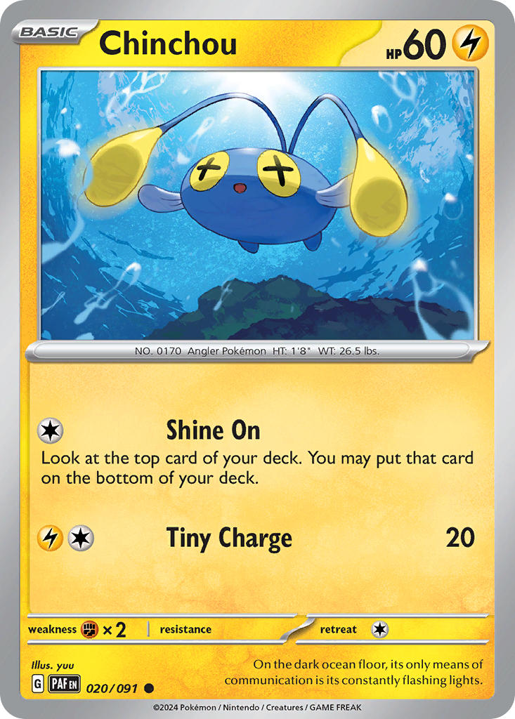 Chinchou-020-Paldean Fates