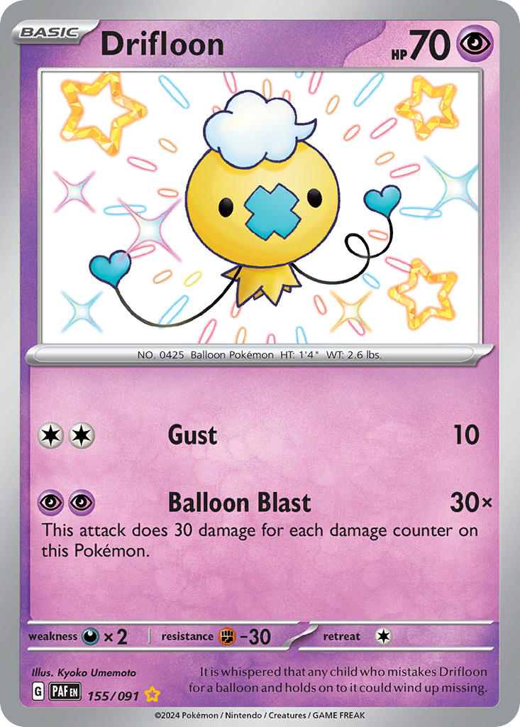 Drifloon-155-Paldean Fates