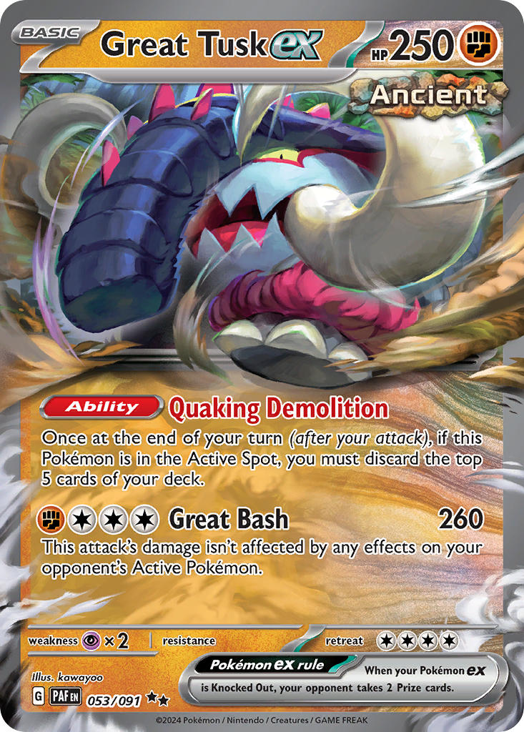 Great Tusk ex-053-Paldean Fates