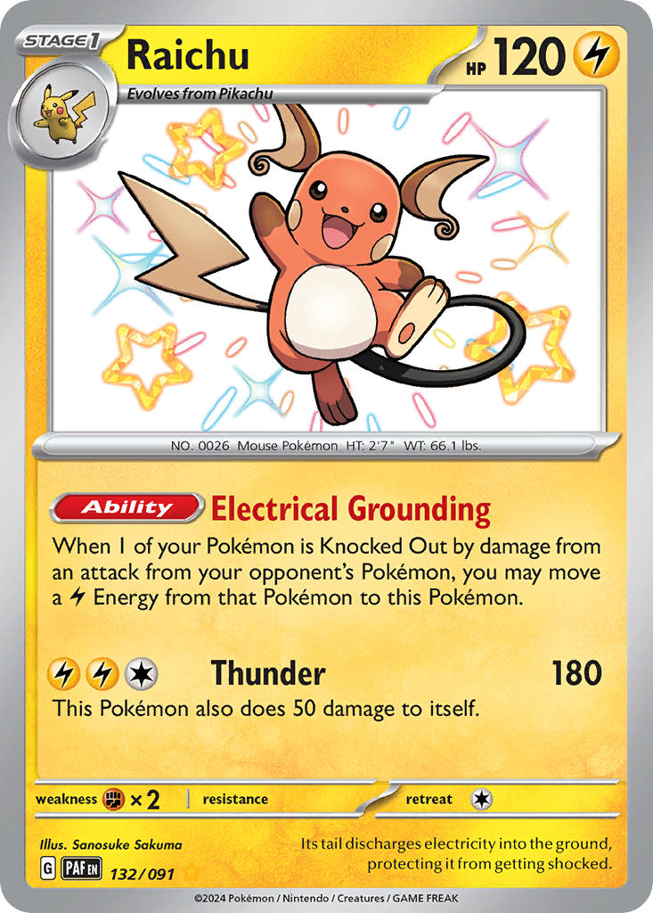 Raichu-132-Paldean Fates