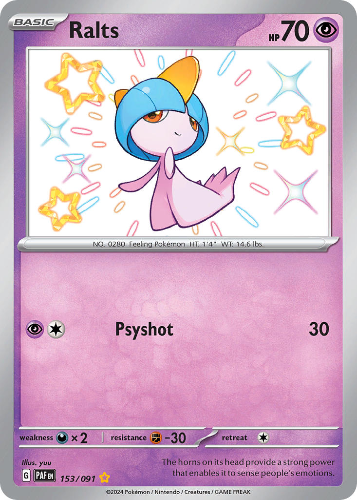 Ralts-153-Paldean Fates