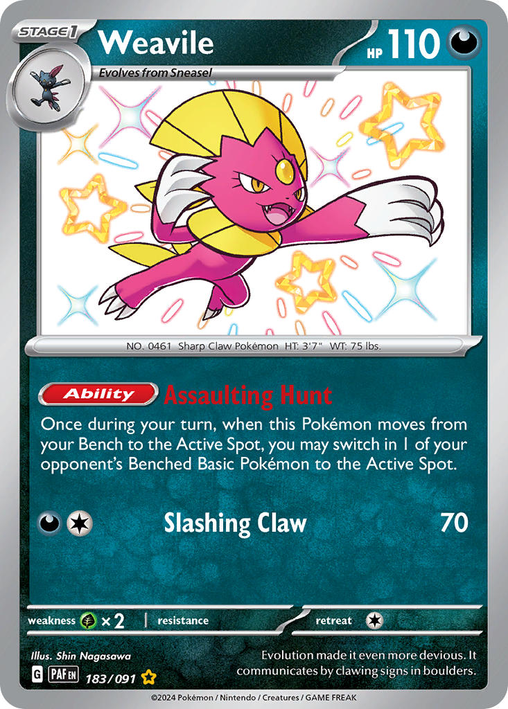 Weavile-183-Paldean Fates